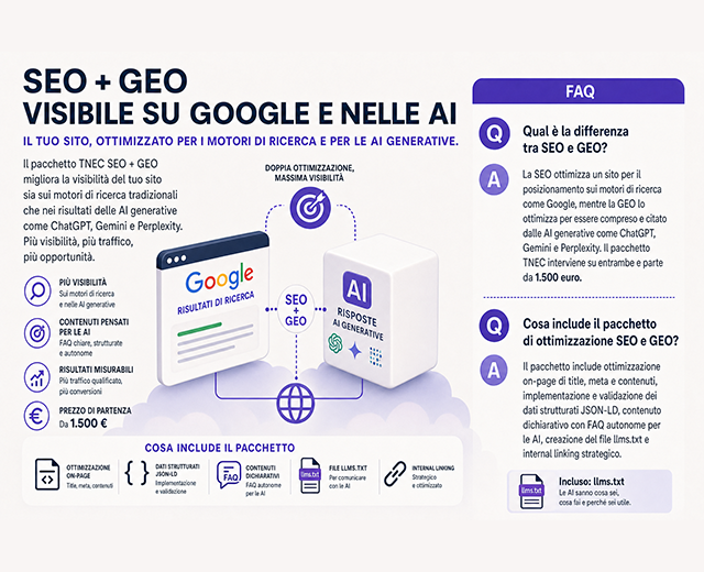 SEO e GEO per ricerche e risposte AI